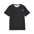 Performance Athletic Jersey – V Logo Black Men's Sports Tee