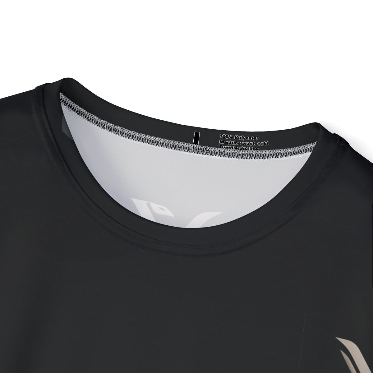 Performance Athletic Jersey – V Logo Black Men's Sports Tee